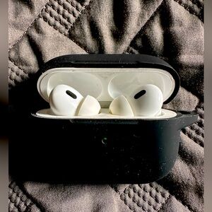 Apple Airpods Pro 2 Wireless Earbuds with Black Case